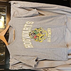 🌟3/$25🌟 Harry Potter Howgwarts Coat Of Arms Tshirt Size L Gray